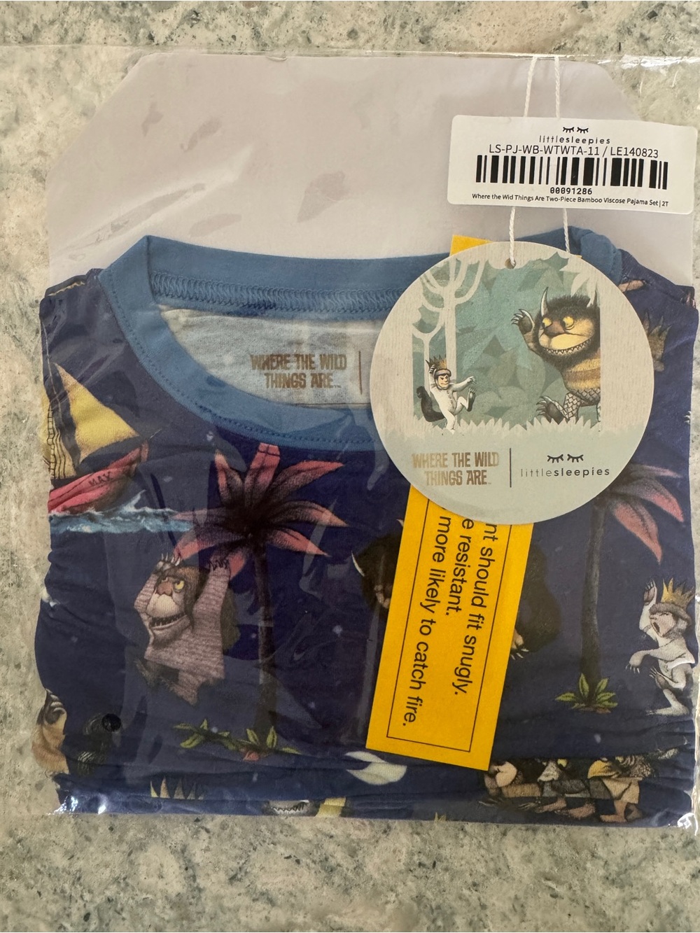 Little Sleepies Where the Wild Things Are 2pc pajama set